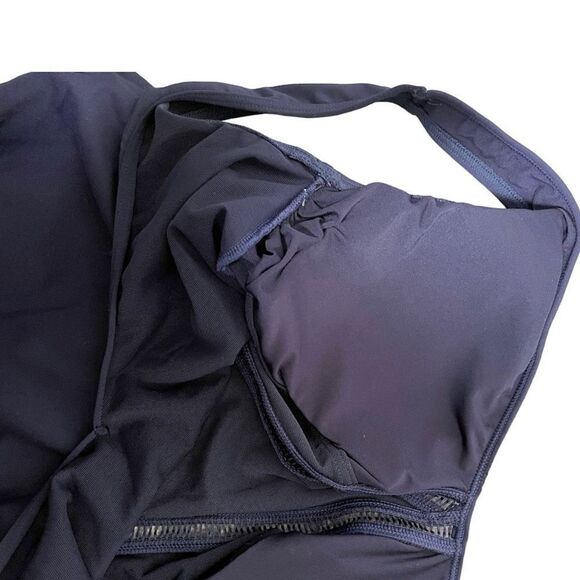 Sea Level Australia Essentials V Style One Piece Swimsuit Night Sky Navy Blue Si - Picture 7 of 10